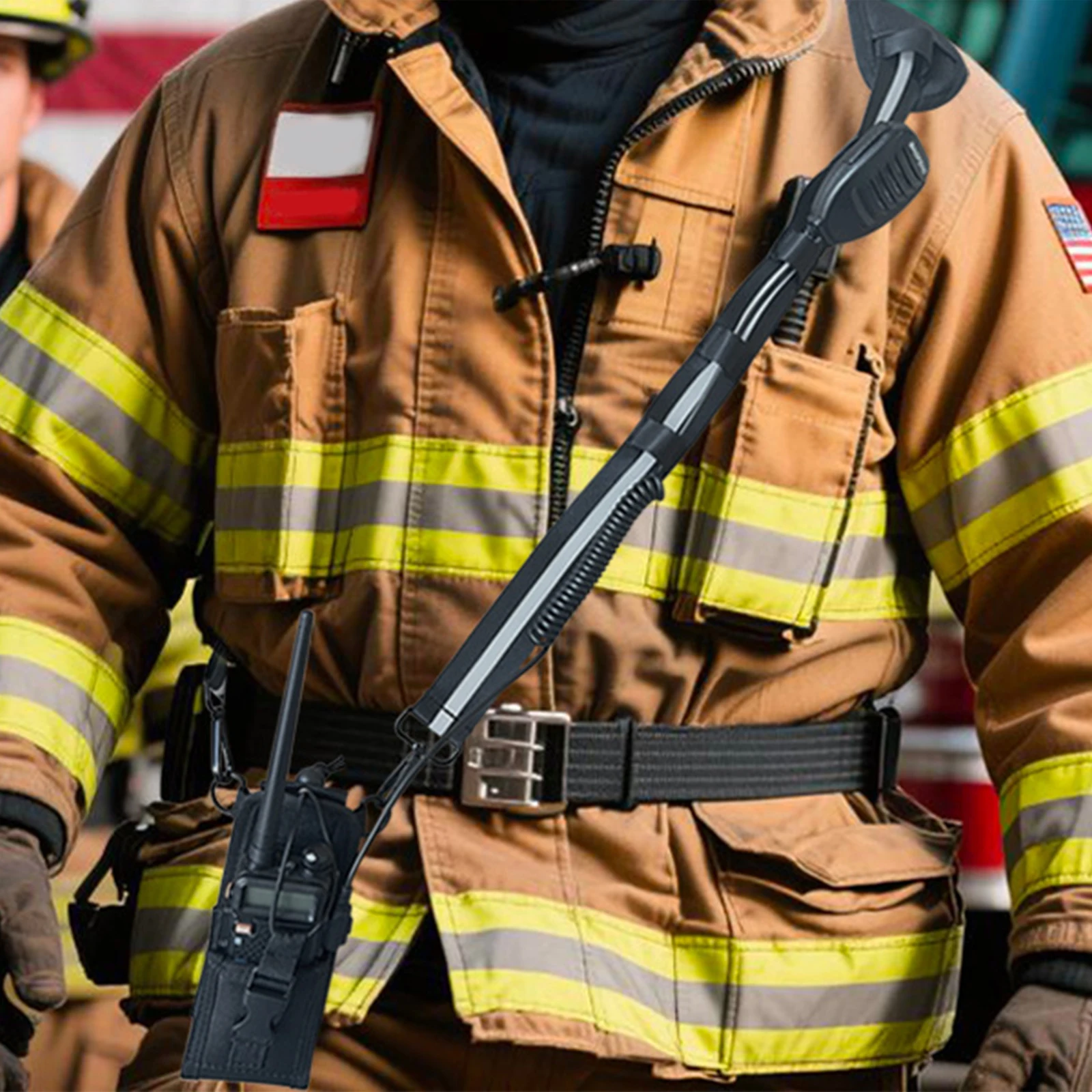 Radio Strap Holster Anti-Sway Design Firefighter Radio Strap and Holder Featuring 3M Reflective Strips for EMT Polices
Radio Strap Holster Anti-Sway Design Firefighter Radio Strap and Holder Featuring 3M Reflective Strips for EMT Polices