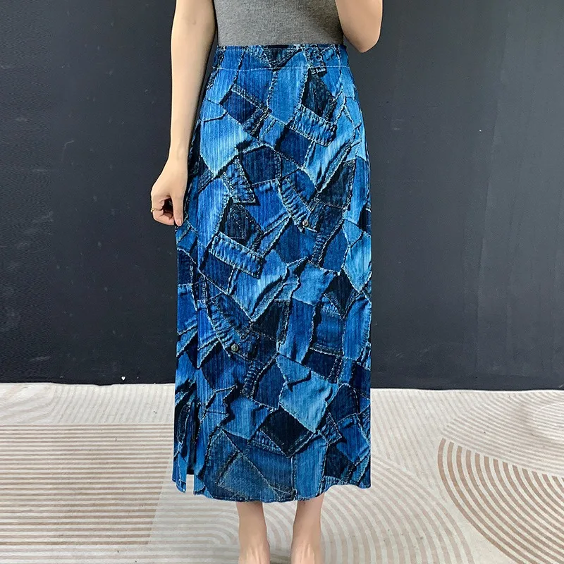 Miyake Pleated 3D Printed Skirt Plisse 2026 Summer Printed Jupe Pleats Slim Fit Loose Plus Size Versatile Straight Fairy Skirt
Miyake Pleated 3D Printed Skirt Plisse 2026 Summer Printed Jupe Pleats Slim Fit Loose Plus Size Versatile Straight Fairy Skirt