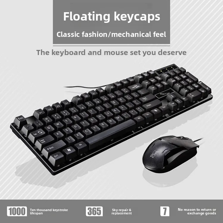 Gaming Keyboard and Mouse Combo for Laptop Desktop PC USB Wired Mechanical Style Keyboard Set for Q17UU for Gaming Typing
Gaming Keyboard and Mouse Combo for Laptop Desktop PC USB Wired Mechanical Style Keyboard Set for Q17UU for Gaming Typing