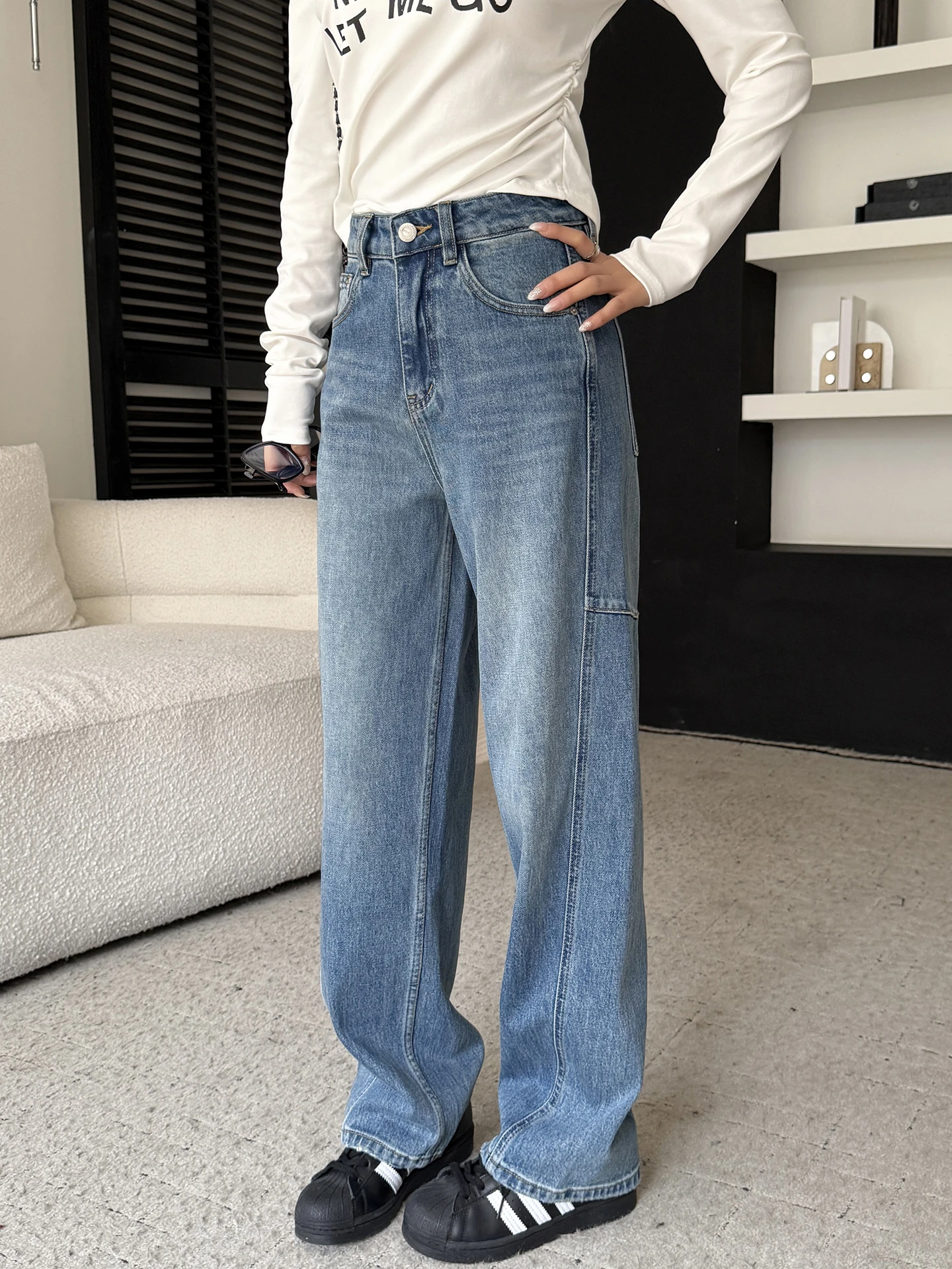 Slimming High Waist Wide Leg Jeans Women's Spring New Sle 2026 Blade ape Slant Cut Denim Pants Tech Bla Casual Trousers
Slimming High Waist Wide Leg Jeans Women's Spring New Sle 2026 Blade ape Slant Cut Denim Pants Tech Bla Casual Trousers