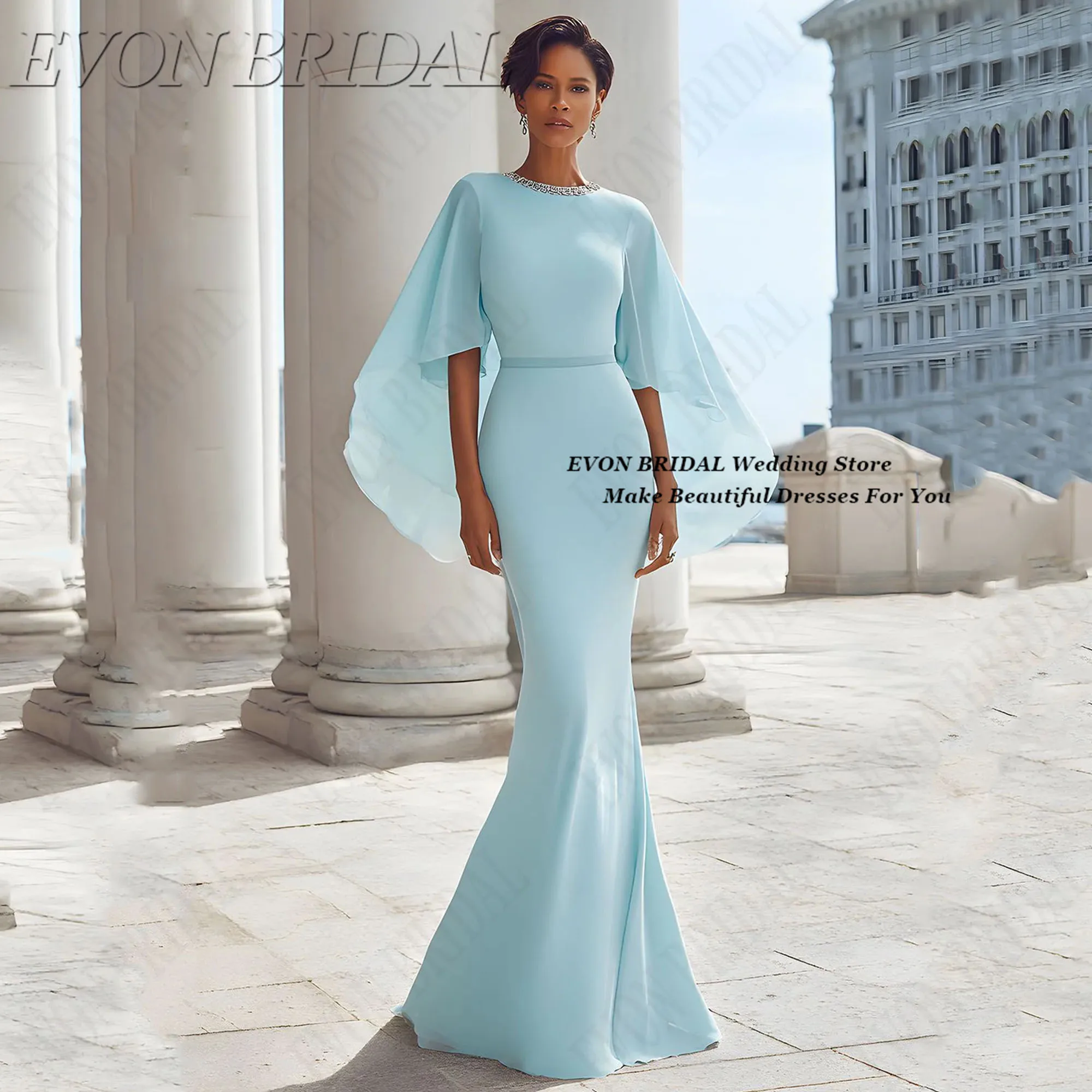 Long Shawl Wedding Godmother Dress Mermaid Elegant Customized Formal Party Gowns Vestidos Madre De La novia 2025 EVON BRIDAL
Long Shawl Wedding Godmother Dress Mermaid Elegant Customized Formal Party Gowns Vestidos Madre De La novia 2025 EVON BRIDAL