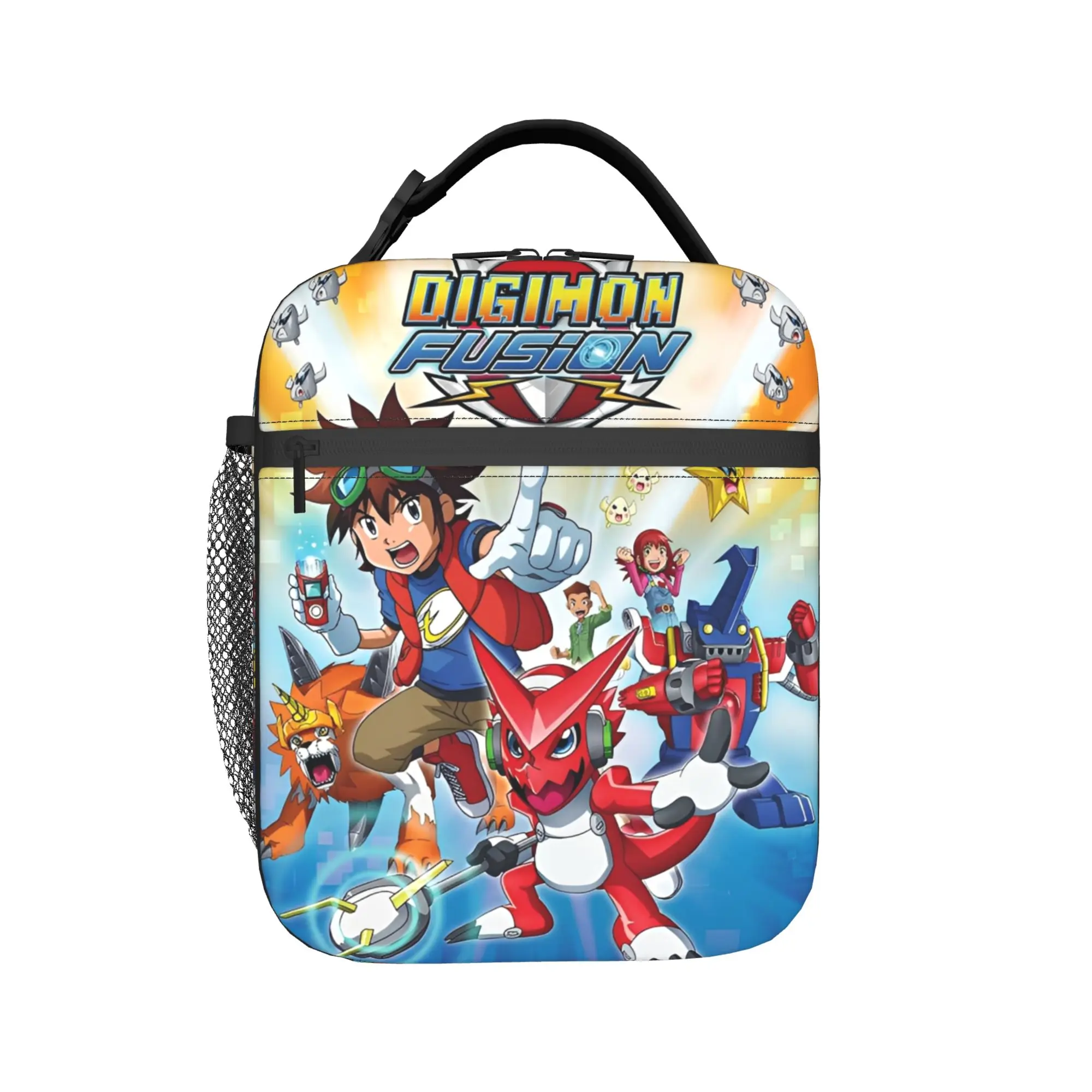 Digital Monster Digimon Insulated Lunch Bags for Men Women Storage Food Box Portable Cooler Thermal Lunch Box For Travel
Digital Monster Digimon Insulated Lunch Bags for Men Women Storage Food Box Portable Cooler Thermal Lunch Box For Travel