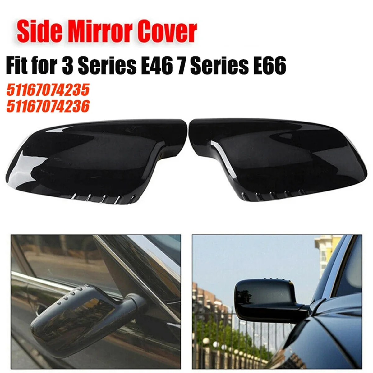 1 пара автомобильных зеркал заднего вида, накладки для BMW E65 E66 E67 E46 Coupe E46 Cabrio 51167074236 51167074235 Глянцевый черный-A51K
1 пара автомобильных зеркал заднего вида, накладки для BMW E65 E66 E67 E46 Coupe E46 Cabrio 51167074236 51167074235 Глянцевый черный-A51K