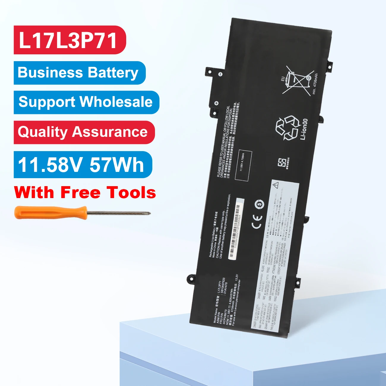 KingSener L17L3P71 Аккумулятор для ноутбука Lenovo ThinkPad T480S серии 01AV478 SB10K97620 01AV479 01AV480 L17M3P71 L17S3P71 57WH
KingSener L17L3P71 Аккумулятор для ноутбука Lenovo ThinkPad T480S серии 01AV478 SB10K97620 01AV479 01AV480 L17M3P71 L17S3P71 57WH