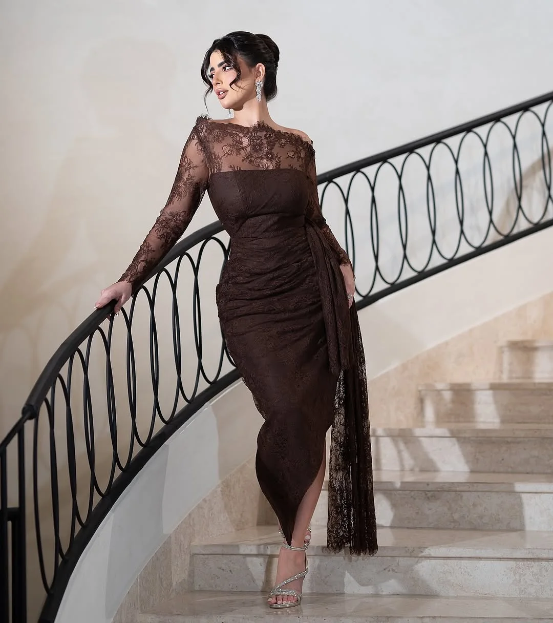 Customized Elegant Mermaid Long Sleeves Prom Dresses Pleated Lace Ankle Length Back Zipper Party Dresses Evening Dresses
Customized Elegant Mermaid Long Sleeves Prom Dresses Pleated Lace Ankle Length Back Zipper Party Dresses Evening Dresses