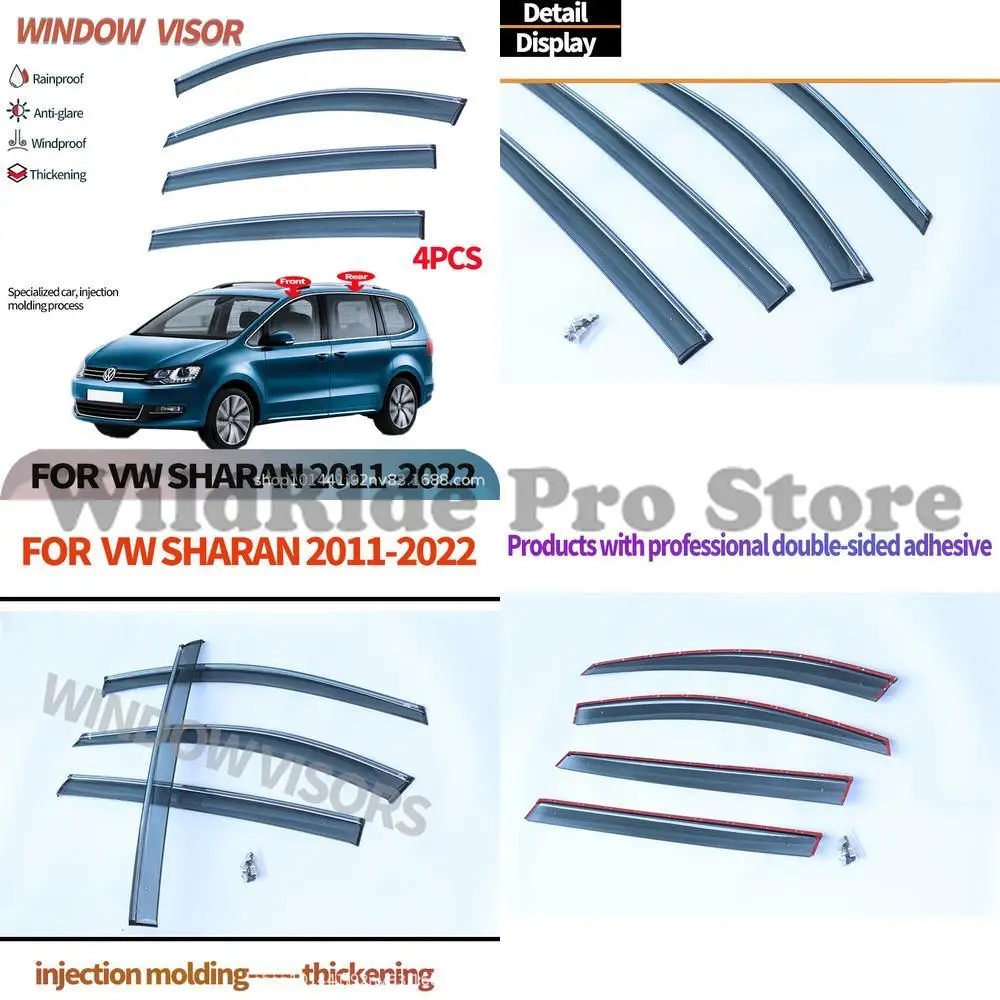 1 комплект для VW SHARAN 2011-2022 дефлектор от дождя на оконном козырьке 
1 комплект для VW SHARAN 2011-2022 дефлектор от дождя на оконном козырьке