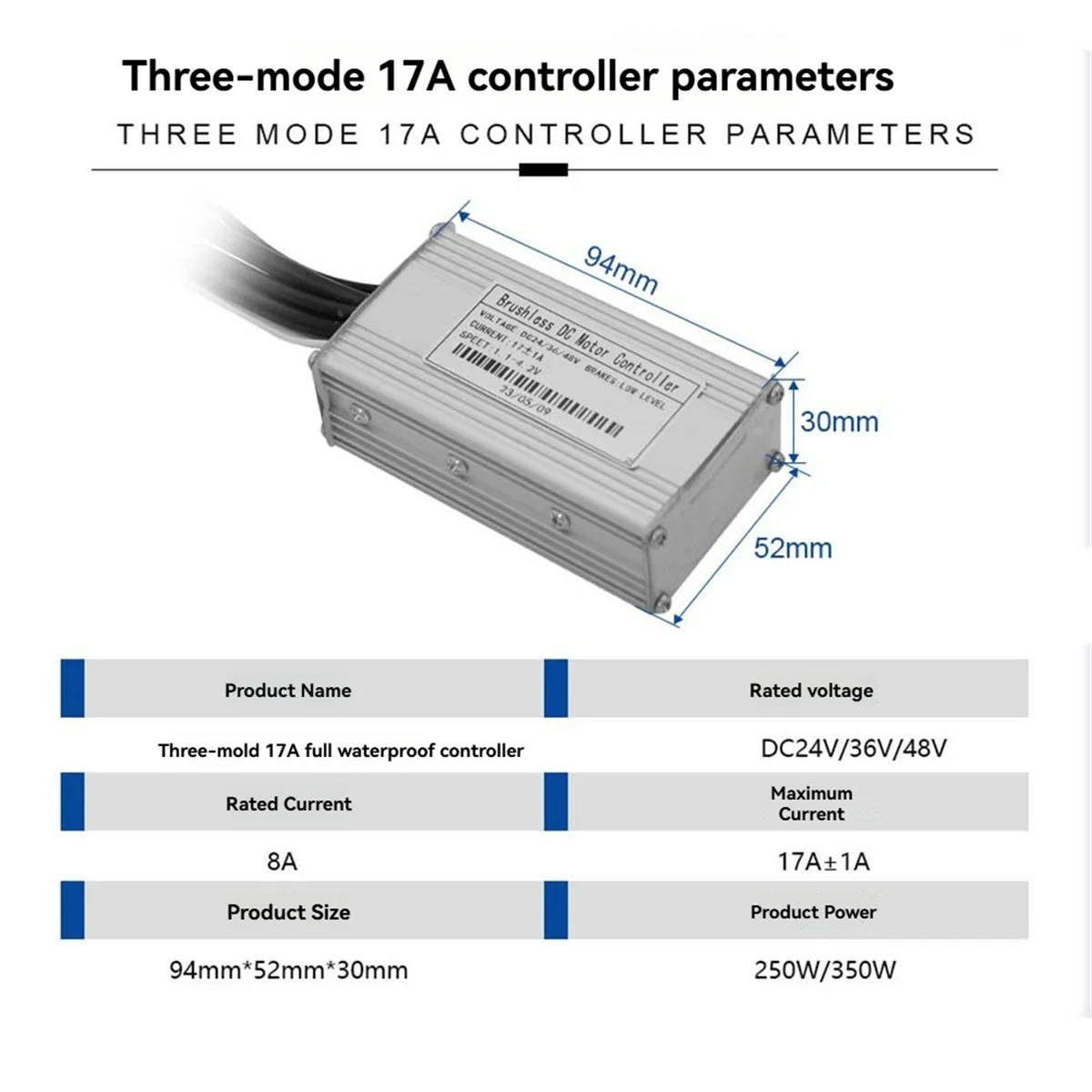 AA91 Three Mode Ebike Controller 17A 24V/36V/48V with S866 LCD Color Display Waterproof Connector 350W Motor Conversion Parts
AA91 Three Mode Ebike Controller 17A 24V/36V/48V with S866 LCD Color Display Waterproof Connector 350W Motor Conversion Parts