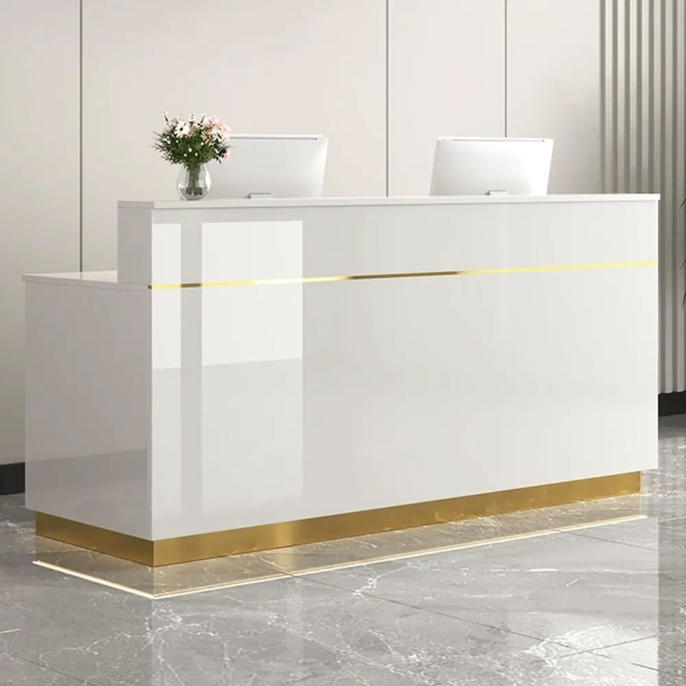 Reception Desk, Front Desk Reception Counter with Locking Drawer, Retail Counter with Storage Cabinet, Simple Retail Counter Ch
Reception Desk, Front Desk Reception Counter with Locking Drawer, Retail Counter with Storage Cabinet, Simple Retail Counter Ch