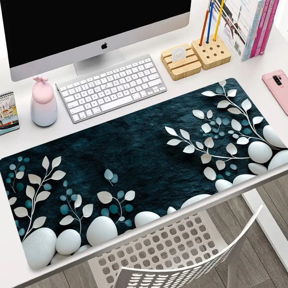 New leaf and branch mousepads with white pebble pattern Desk Accessories Office Mousepad Anime Computer Table Mat Large Mats
New leaf and branch mousepads with white pebble pattern Desk Accessories Office Mousepad Anime Computer Table Mat Large Mats