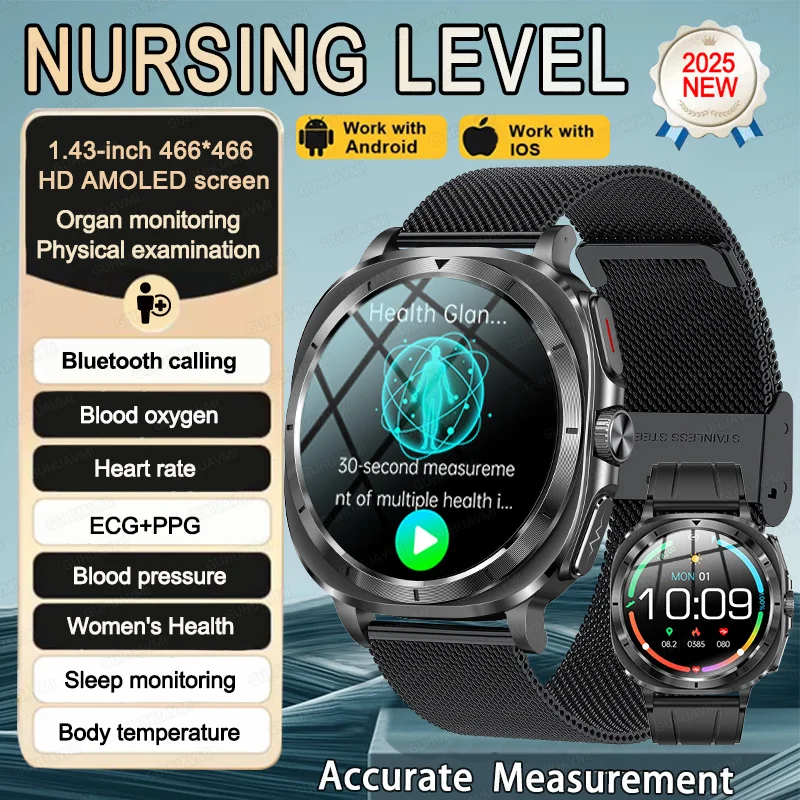 2025 New Health Expert Smart Watch ECG+PPG Blood oxygen Blood Lipids Uric Acid Heart Rate NFC Bluetooth Call Watch For Samsung
2025 New Health Expert Smart Watch ECG+PPG Blood oxygen Blood Lipids Uric Acid Heart Rate NFC Bluetooth Call Watch For Samsung