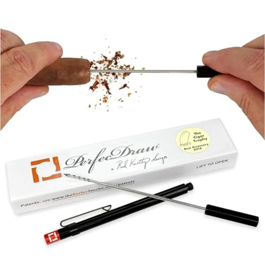 Perfec - PerfecDraw Patented Cigar Draw Enhancer Tool and Nubber, 5 inches
Perfec - PerfecDraw Patented Cigar Draw Enhancer Tool and Nubber, 5 inches