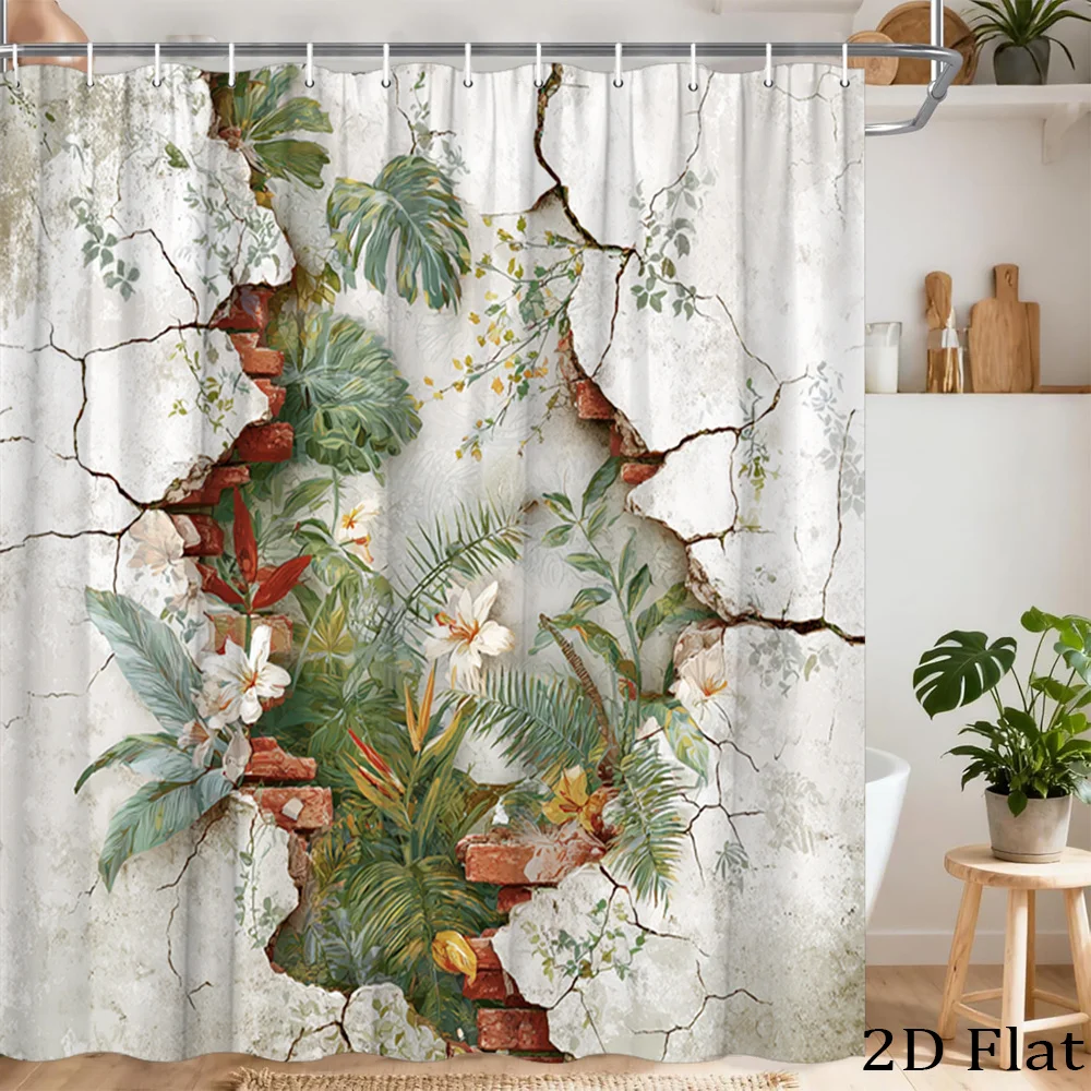 Boho Tropical Jungle Foliage Shower Curtain Waterproof Greenery Bathroom Decor Print Natural Plant Life 180x180cm
Boho Tropical Jungle Foliage Shower Curtain Waterproof Greenery Bathroom Decor Print Natural Plant Life 180x180cm