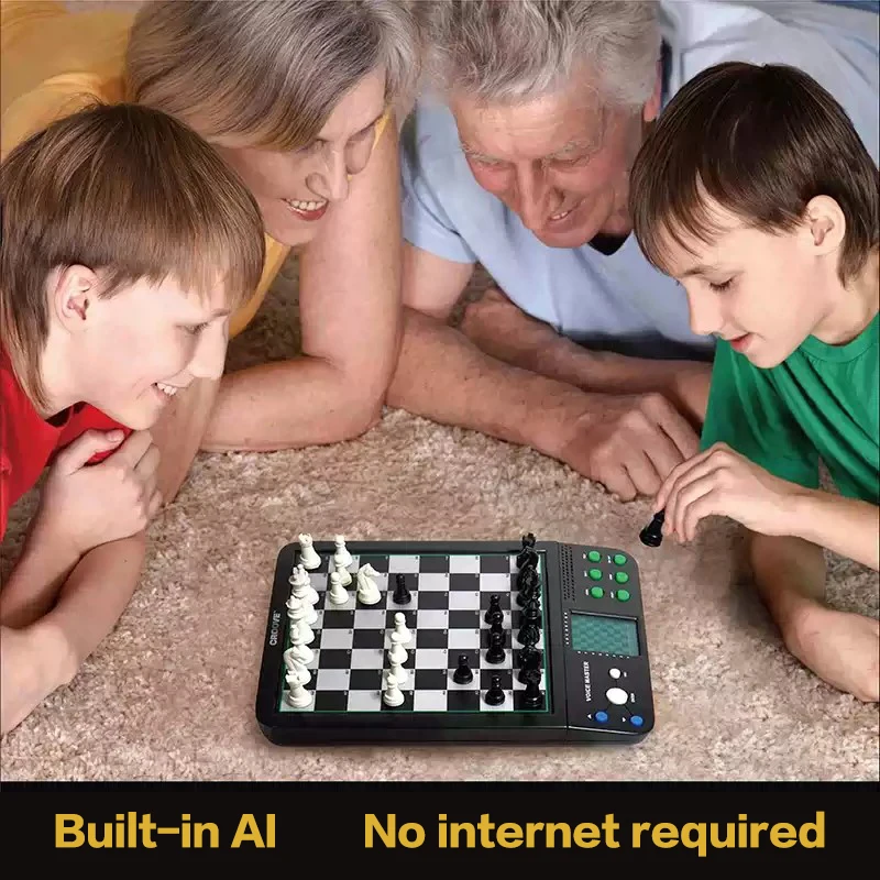 Electronic Chess Game Magnetic Chess Piece Sensory Board Screen Novice Learning Intelligent AI Against Single-player Chess
Electronic Chess Game Magnetic Chess Piece Sensory Board Screen Novice Learning Intelligent AI Against Single-player Chess