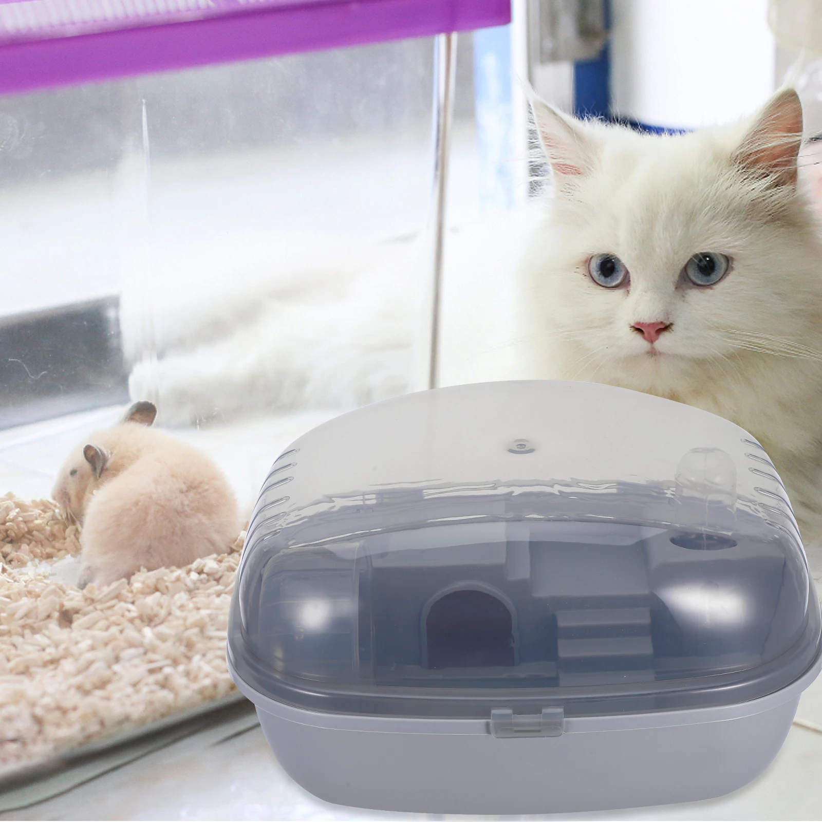 Case Portable ABS Breathable Travel Hamster Cage Pet Hamsters Carrier Portable Hamster Cage Carrier Indoor Use
Case Portable ABS Breathable Travel Hamster Cage Pet Hamsters Carrier Portable Hamster Cage Carrier Indoor Use