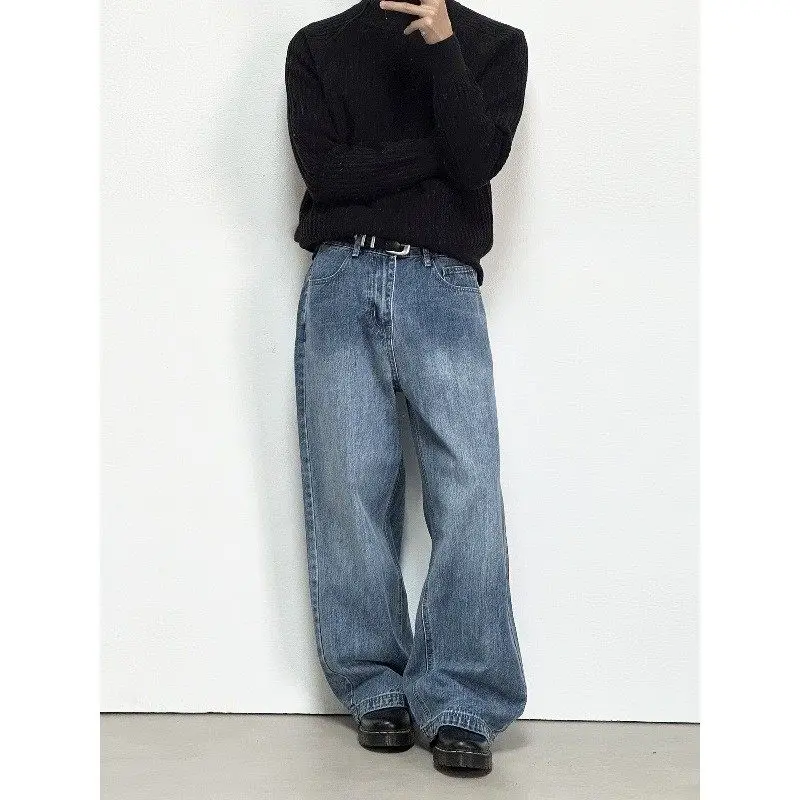 Мужские джинсы в стиле ретро, американские, синие, прямые, свободные, широкие, в пол, повседневные, комфортные, из денима
Мужские джинсы в стиле ретро, американские, синие, прямые, свободные, широкие, в пол, повседневные, комфортные, из денима