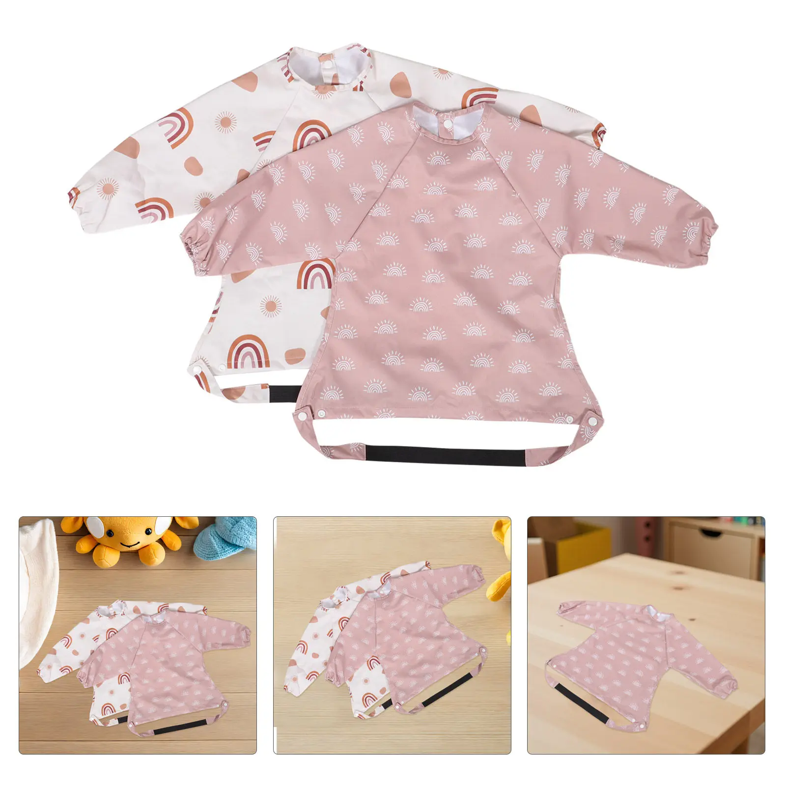 2Pcs Waterproof Children's Bibs Long Sleeve Full Coverage Baby Apron Smock Feeding Toddler Eating Protective Bibs
2Pcs Waterproof Children's Bibs Long Sleeve Full Coverage Baby Apron Smock Feeding Toddler Eating Protective Bibs