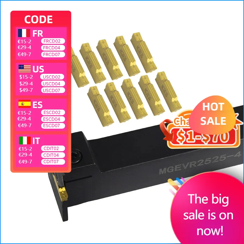 MGEVR2020-2 MGEVR2525-3 holder MGEVR/L grooving -1.5/2/2.5/3/4 MGMN150/200/250/300/400 CNC Lathe Insert for Turning Tool
MGEVR2020-2 MGEVR2525-3 holder MGEVR/L grooving -1.5/2/2.5/3/4 MGMN150/200/250/300/400 CNC Lathe Insert for Turning Tool