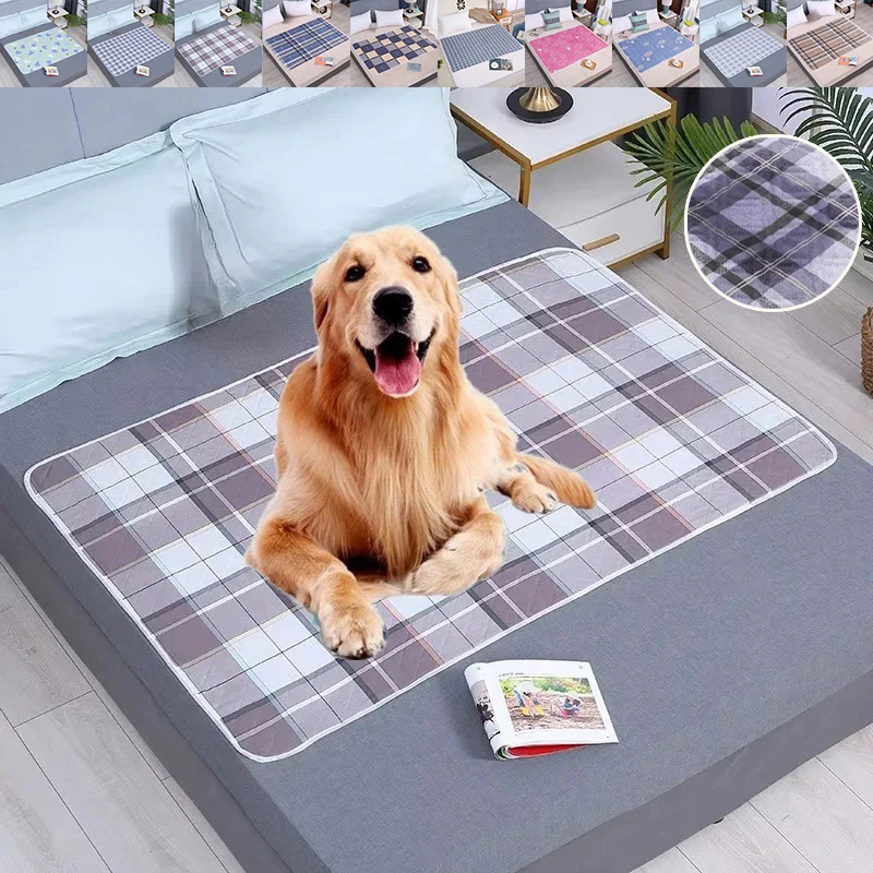 Comfortable and Breathable Dog Pee Pad Waterproof Reusable Plaid Style Pet Training Mat Home Outdoor Seat Cover Dog Toilet Mat
Comfortable and Breathable Dog Pee Pad Waterproof Reusable Plaid Style Pet Training Mat Home Outdoor Seat Cover Dog Toilet Mat