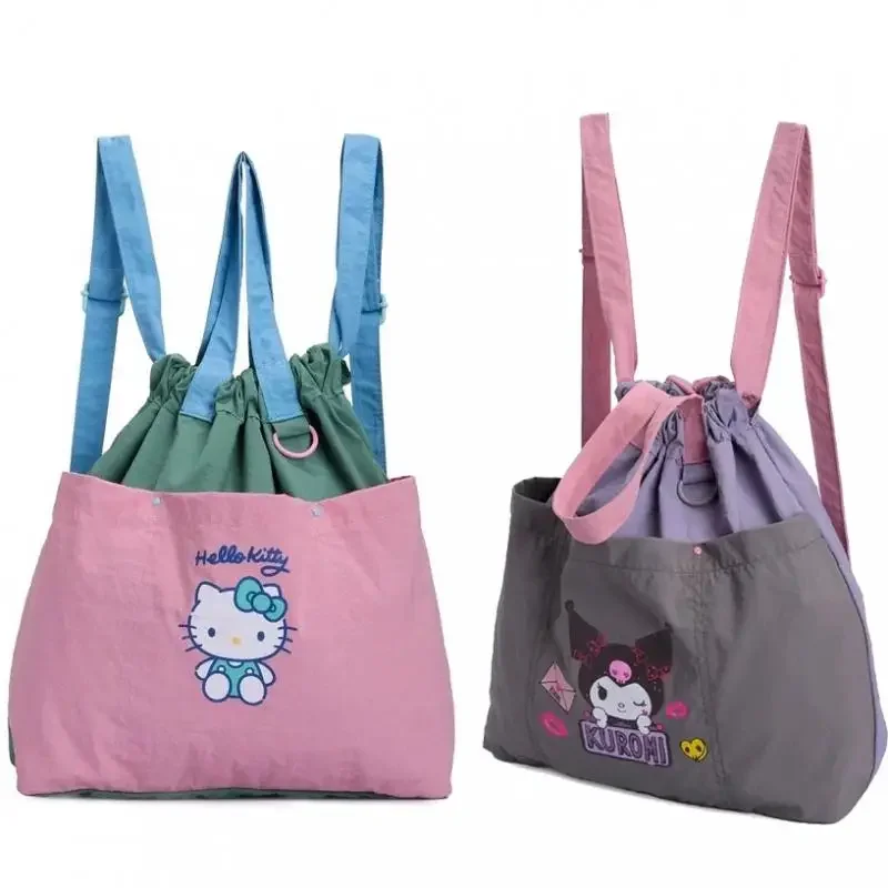 Рюкзак Kuromi в стиле аниме, милый мультяшный нейлоновый портативный легкий дорожный карманный рюкзак, сумки для женщин, каваи, мультфильм
Рюкзак Kuromi в стиле аниме, милый мультяшный нейлоновый портативный легкий дорожный карманный рюкзак, сумки для женщин, каваи, мультфильм