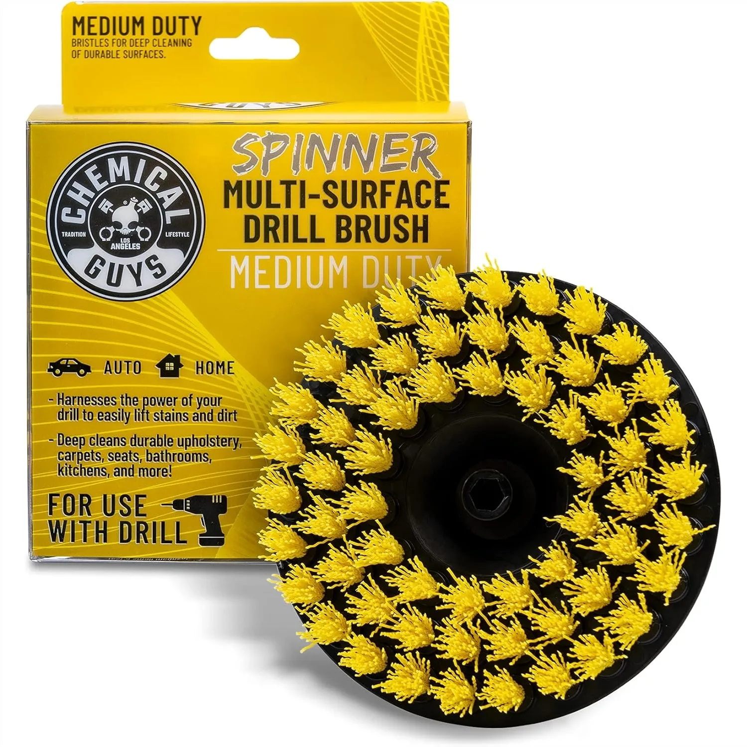 Medium Duty Drill Brush Attachment for Carpet Upholstery Floor Mats Deep Cleaning with Nylon Bristles
Medium Duty Drill Brush Attachment for Carpet Upholstery Floor Mats Deep Cleaning with Nylon Bristles