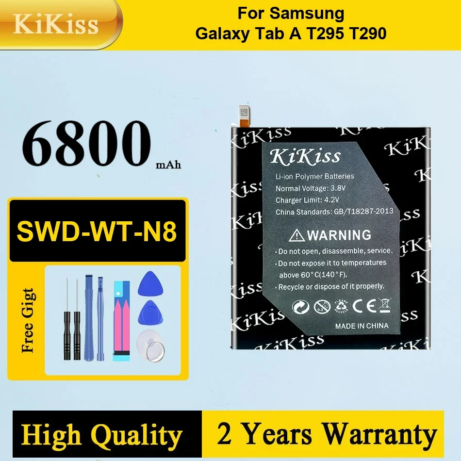 Сменный аккумулятор SWD-WT-N8 для Samsung Galaxy Tab A T295 T290, 5100 мАч, портативные аккумуляторы
Сменный аккумулятор SWD-WT-N8 для Samsung Galaxy Tab A T295 T290, 5100 мАч, портативные аккумуляторы