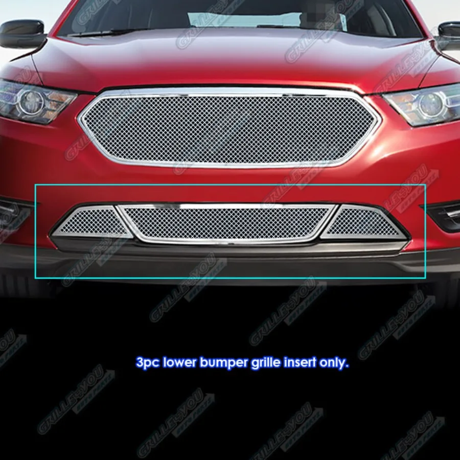 Подходит для Taurus 2013-2019 с сотовым бампером из нержавеющей хромированной сетки
Подходит для Taurus 2013-2019 с сотовым бампером из нержавеющей хромированной сетки