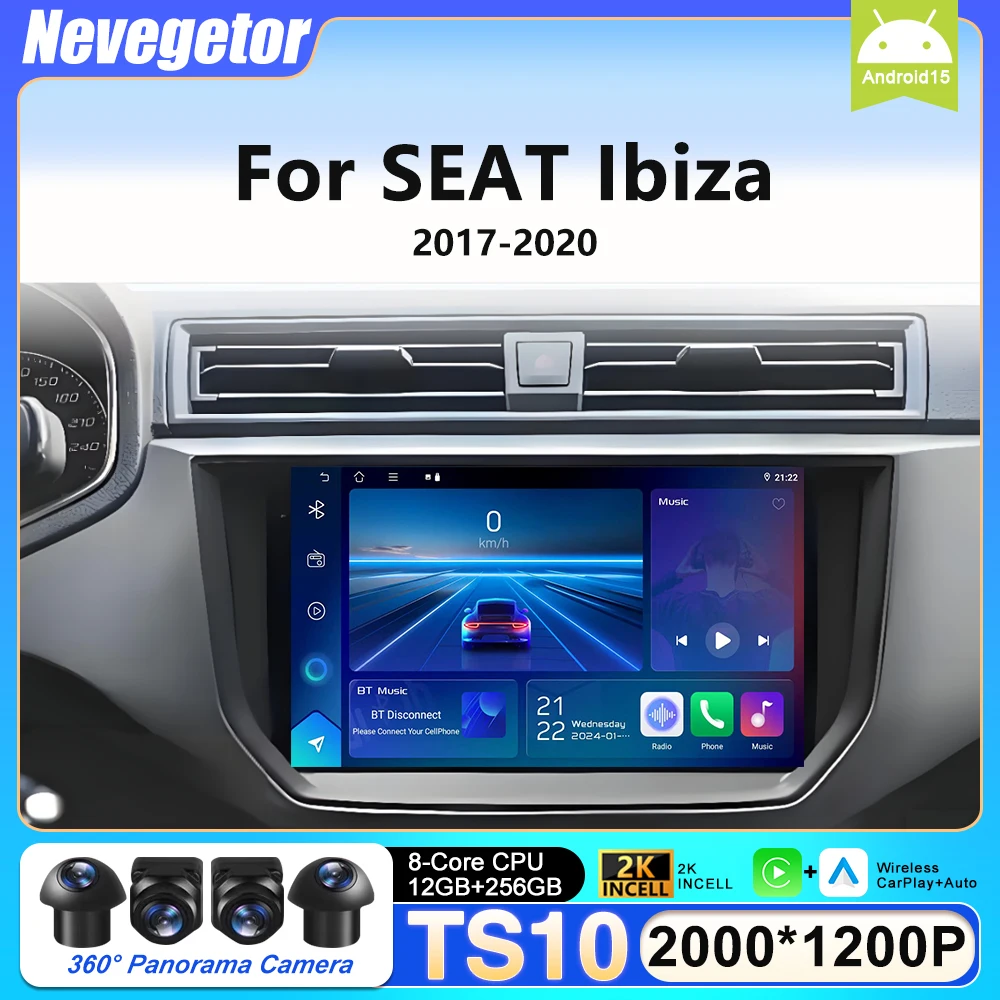 Car Radio Carplay For SEAT Ibiza 2017 2018 2019 2020 Android 16 Navigation GPS Multimedia Player Screen WIFI 4G DSP No 2 Din
Car Radio Carplay For SEAT Ibiza 2017 2018 2019 2020 Android 16 Navigation GPS Multimedia Player Screen WIFI 4G DSP No 2 Din