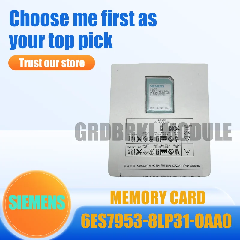 New Original SIEMENS 6ES7953-8LP31-0AA0 6ES7 953-8LP31-0AA0 Memory card 8MB
New Original SIEMENS 6ES7953-8LP31-0AA0 6ES7 953-8LP31-0AA0 Memory card 8MB