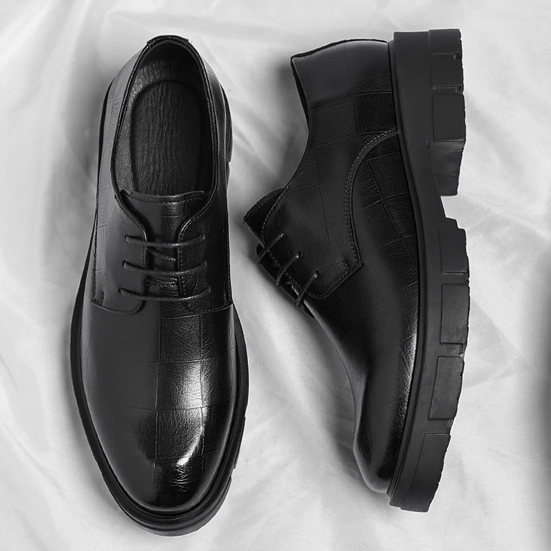 10cm Height Increasing Cowhide Men's Shoes, Fashionable, Casual, Business Office Thick Soled Men's Formal Shoes
10cm Height Increasing Cowhide Men's Shoes, Fashionable, Casual, Business Office Thick Soled Men's Formal Shoes