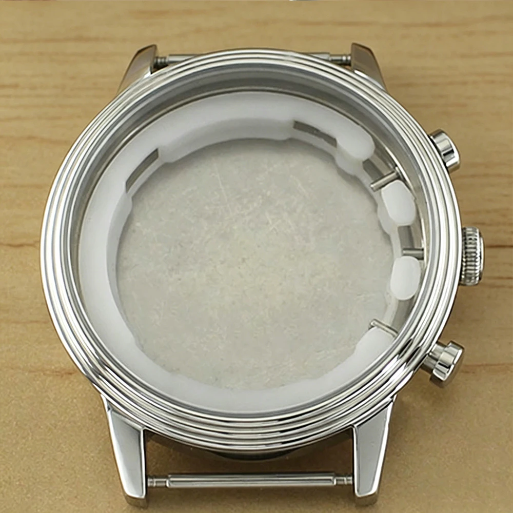 High Quality 45.3mm Silver Watch Case Solid Bottom Cover Waterproof For Miyota OS21 Movement Stainless Steel Repair Tools Parts
High Quality 45.3mm Silver Watch Case Solid Bottom Cover Waterproof For Miyota OS21 Movement Stainless Steel Repair Tools Parts