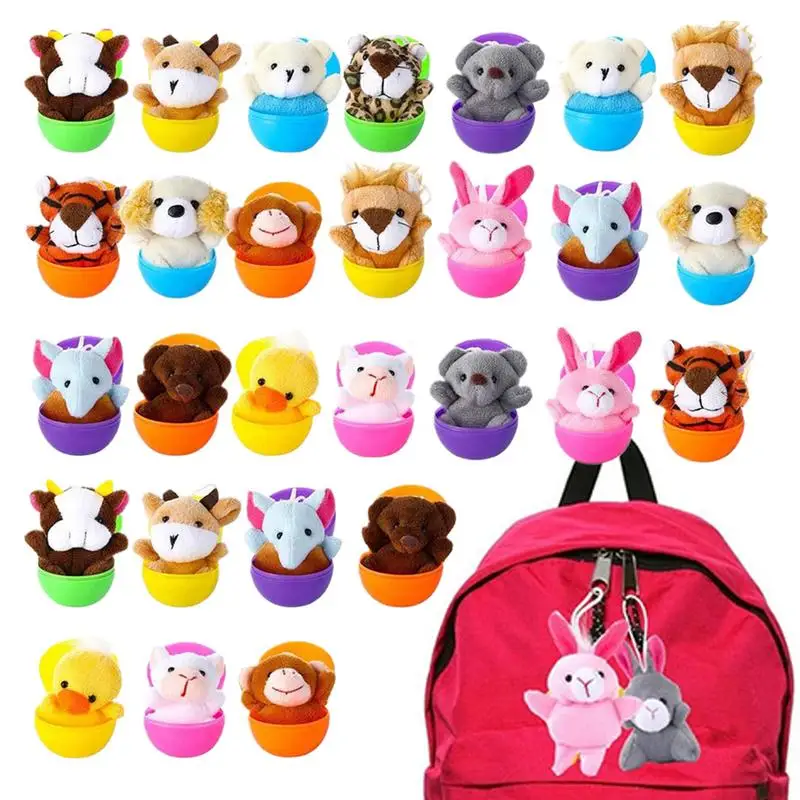 Filled Easter Eggs 28pcs Easter Eggs Plush Toys Key Chain Set Prefilled Soft Small Animal Toys Classroom Prize Supplies
Filled Easter Eggs 28pcs Easter Eggs Plush Toys Key Chain Set Prefilled Soft Small Animal Toys Classroom Prize Supplies