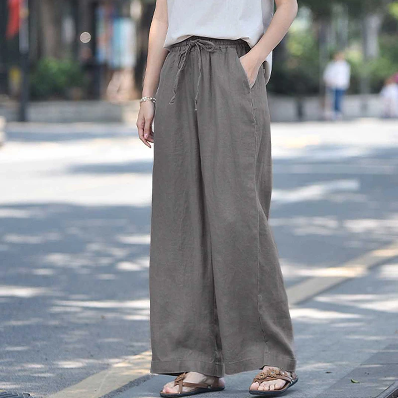 100% Linen Women Casual Trousers New Arrival 2025 Spring Vintage Style Solid Color Loose Female High Waist Straight Pants M1565
100% Linen Women Casual Trousers New Arrival 2025 Spring Vintage Style Solid Color Loose Female High Waist Straight Pants M1565