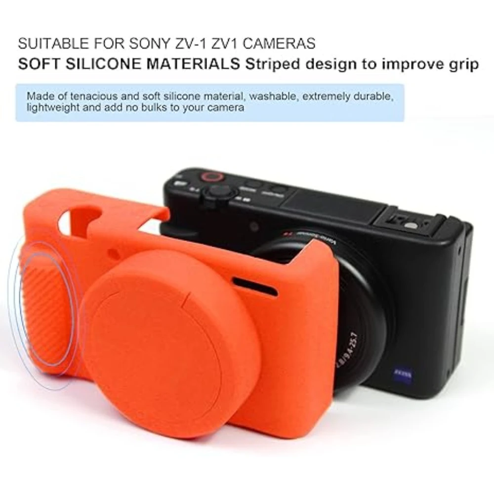 Protective Cover Silicone Case zv1 Photography Bag For Sony ZV-1 Accessories Camera Bag + free tempered film
Protective Cover Silicone Case zv1 Photography Bag For Sony ZV-1 Accessories Camera Bag + free tempered film