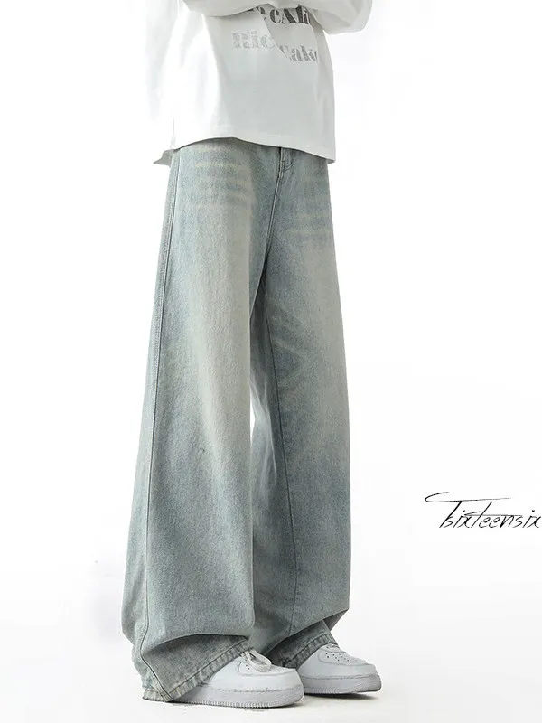 American High Street Wide Leg Men's Jeans Winter New Thiened Fce Loose Straight Leg Pants Versatile Casual Trousers
American High Street Wide Leg Men's Jeans Winter New Thiened Fce Loose Straight Leg Pants Versatile Casual Trousers