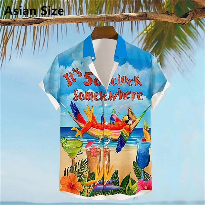 Vintage Parrot Graphic 3D Print Hawaiian Shirts For Men Fashion Casual Lapel Button Beach Shirt Loose Harajuku Women Pop Blouse
Vintage Parrot Graphic 3D Print Hawaiian Shirts For Men Fashion Casual Lapel Button Beach Shirt Loose Harajuku Women Pop Blouse