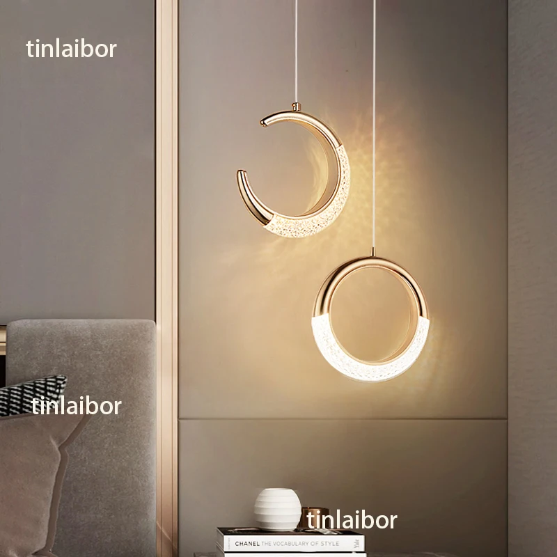 Simplicity Creative Moon Ring Pendant lamp Bedroom headboar Designer Restaurant Coffee Bar island hanging lamp Pendant light
Simplicity Creative Moon Ring Pendant lamp Bedroom headboar Designer Restaurant Coffee Bar island hanging lamp Pendant light