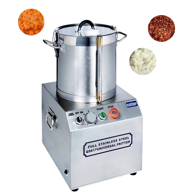 Stainless Steel Tabletop 3L/4L/6L/10L/15L Small Food Cutter Blender Chopper Machine for Chilli/Garlic/Peanut/Fruit
Stainless Steel Tabletop 3L/4L/6L/10L/15L Small Food Cutter Blender Chopper Machine for Chilli/Garlic/Peanut/Fruit