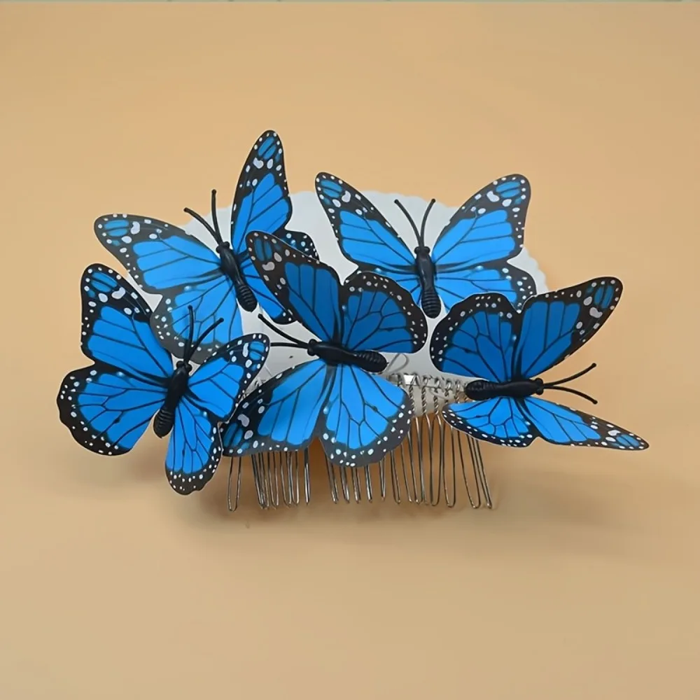 3D Butterfly Hair Comb Portable Colorful Butterfly Hairbrush Decorative Hairpins Butterfly Headpiece Women's Hair Accessories
3D Butterfly Hair Comb Portable Colorful Butterfly Hairbrush Decorative Hairpins Butterfly Headpiece Women's Hair Accessories