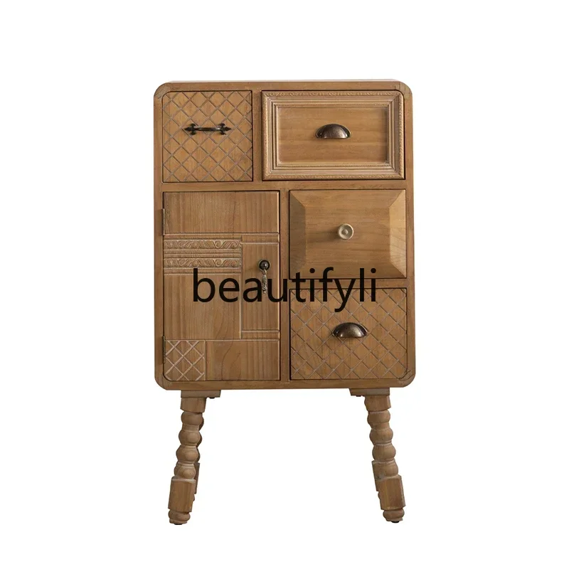 ss D American chest storage retro living room sofa side cabinet French drawer storage sundries bedroom bedside cabinet
ss D American chest storage retro living room sofa side cabinet French drawer storage sundries bedroom bedside cabinet