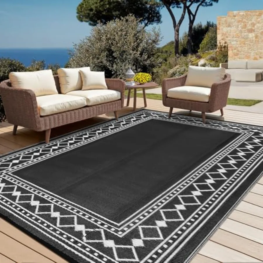 Outdoor geometric rug 9x18 for patio, deck, poolside, camping, RV, balcony, backyardreversible, waterproof, durable polypropyle
Outdoor geometric rug 9x18 for patio, deck, poolside, camping, RV, balcony, backyardreversible, waterproof, durable polypropyle