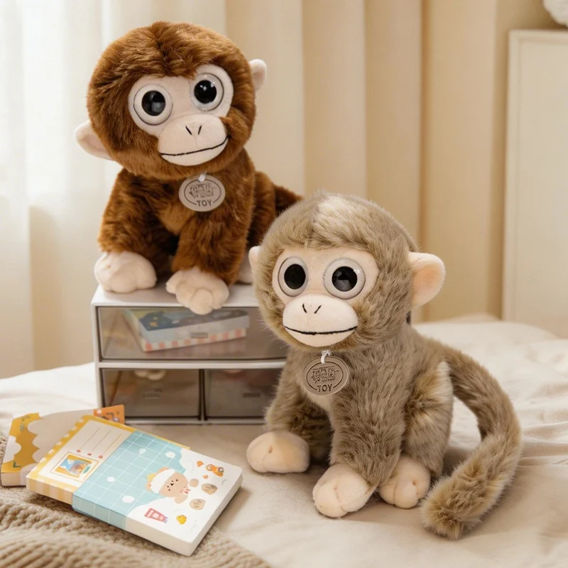 20CM Adorable Lifelike Monkey Plush Doll Soft Fluffy Stuffed Toy For Children Gift Bedroom Or Living Room Decor
20CM Adorable Lifelike Monkey Plush Doll Soft Fluffy Stuffed Toy For Children Gift Bedroom Or Living Room Decor