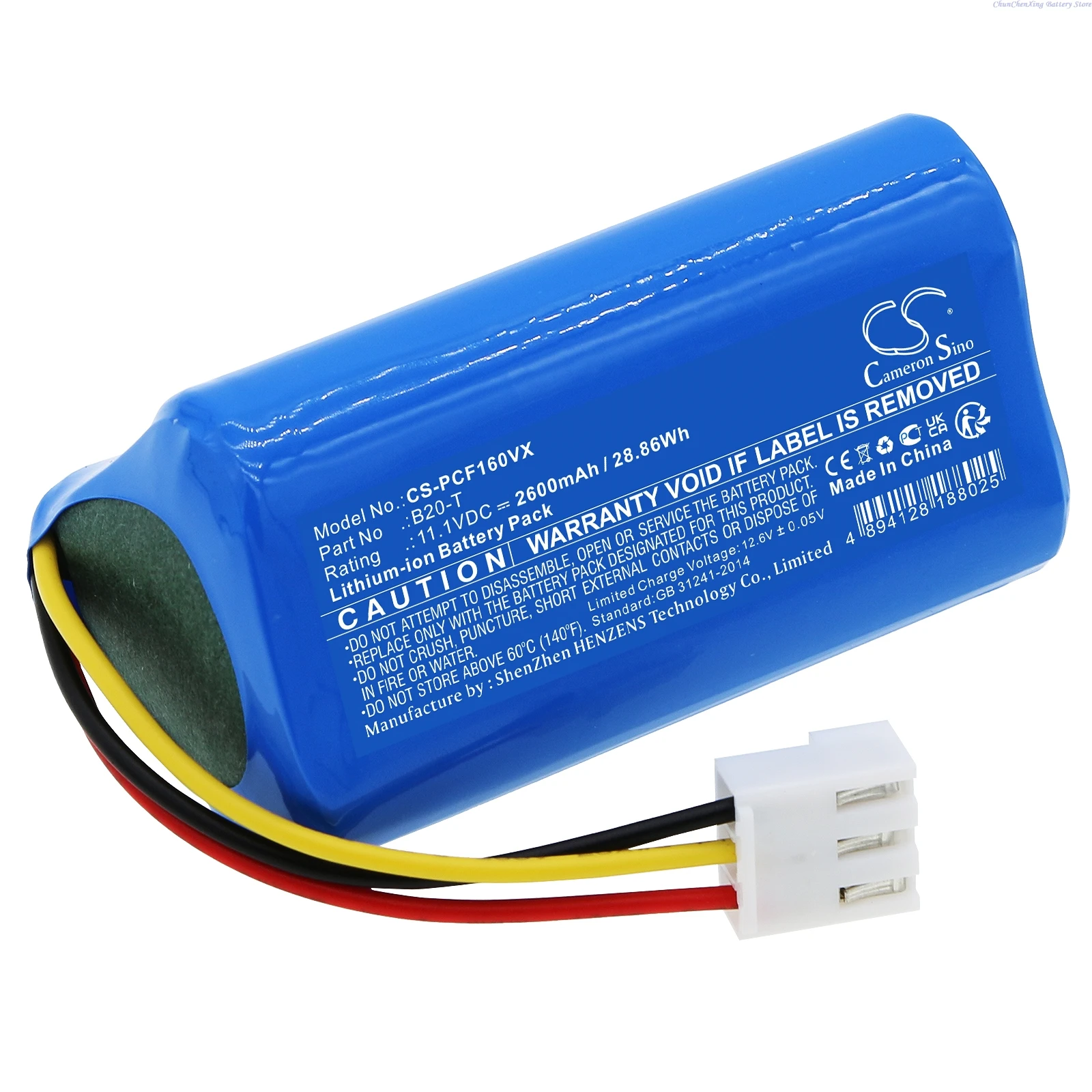 100% NEW 11.1V 2600mAh PCF160VX Vacuum Cleaner Battery B20-T for Proscenic F16 +TOOL
100% NEW 11.1V 2600mAh PCF160VX Vacuum Cleaner Battery B20-T for Proscenic F16 +TOOL
