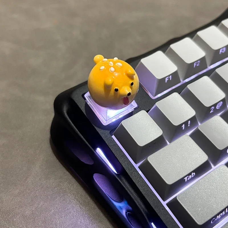 "Bread Dog" keycaps, handmade DIY keycaps, custom keyboard keycaps, transparent keycaps
"Bread Dog" keycaps, handmade DIY keycaps, custom keyboard keycaps, transparent keycaps
