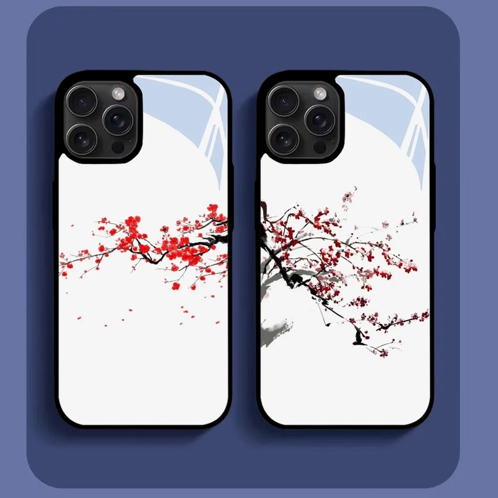 Plum Blossom Phone Case For IPhone16 15 14 13 12 11 Pro Xs Max Mini XR X 7 8 Plus Luxury Mirror Hard Funda
Plum Blossom Phone Case For IPhone16 15 14 13 12 11 Pro Xs Max Mini XR X 7 8 Plus Luxury Mirror Hard Funda