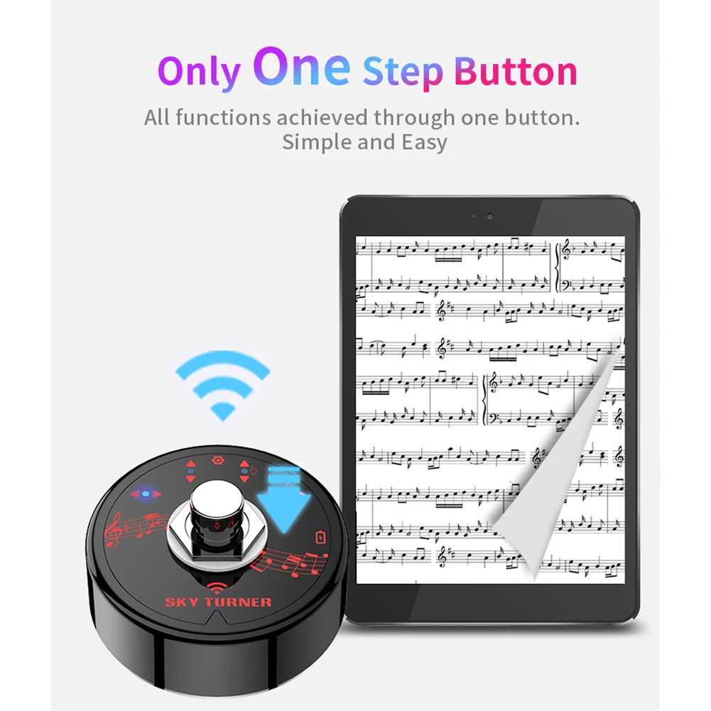 Wireless Page Turner Bluetooth-compatible Automatic Universal Score Page Turner For Phone Computer
Wireless Page Turner Bluetooth-compatible Automatic Universal Score Page Turner For Phone Computer