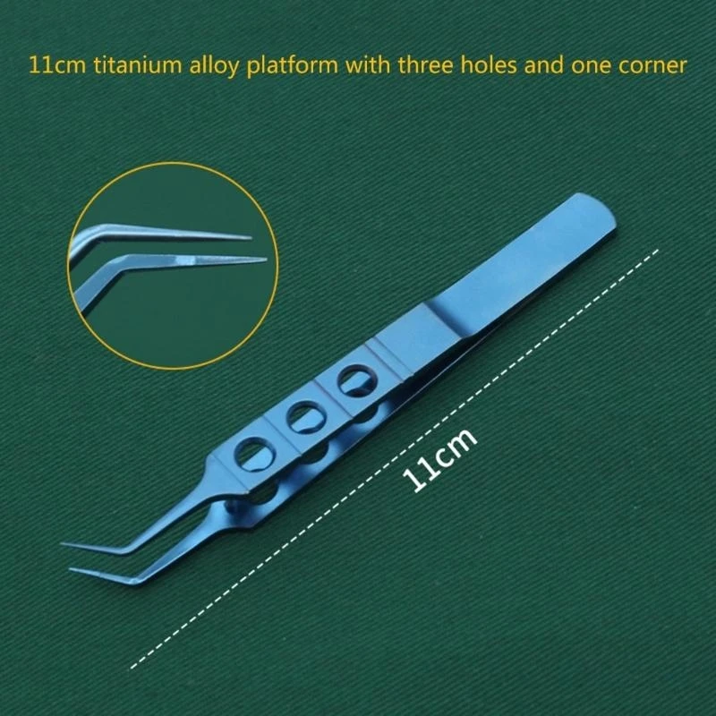 Y1AD Versatile Ophthalmic Instruments 11cm Steel Forcep Micro Tweezers with Tooth Platform for Makeup and Eyelid Adjustments
Y1AD Versatile Ophthalmic Instruments 11cm Steel Forcep Micro Tweezers with Tooth Platform for Makeup and Eyelid Adjustments