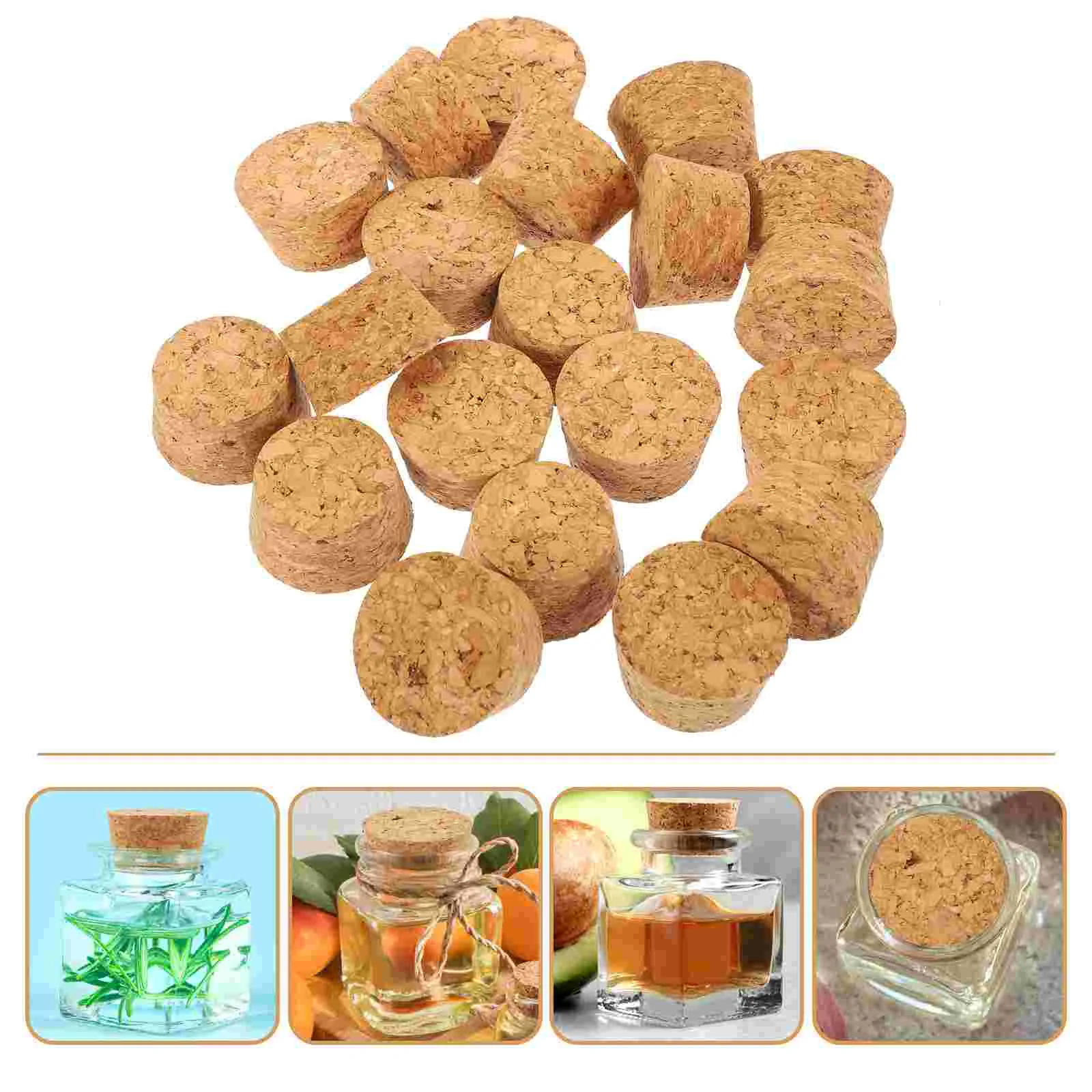 20 Pcs Glass Bottle Cork Opened Drinks Plugs Mini Corks Natural Stopper Caps for Crafts Wood Bar
20 Pcs Glass Bottle Cork Opened Drinks Plugs Mini Corks Natural Stopper Caps for Crafts Wood Bar