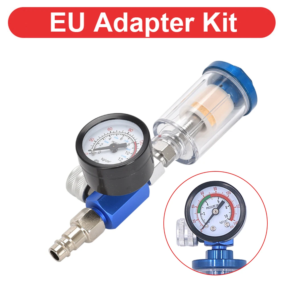 HVLP Sprayer Air Regulator Pressure Gauge In-line Oil Water Trap Filter Separator JP/EU/US Adapter Air Pressure Regulator Gauge
HVLP Sprayer Air Regulator Pressure Gauge In-line Oil Water Trap Filter Separator JP/EU/US Adapter Air Pressure Regulator Gauge