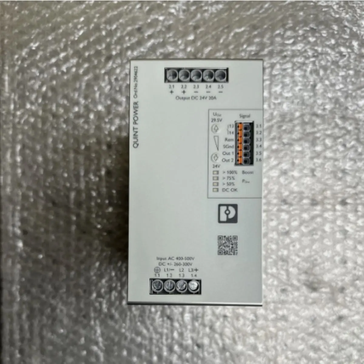 2904622 QUINT4-PS/3AC/24DC/20 - Power supply unit
2904622 QUINT4-PS/3AC/24DC/20 - Power supply unit