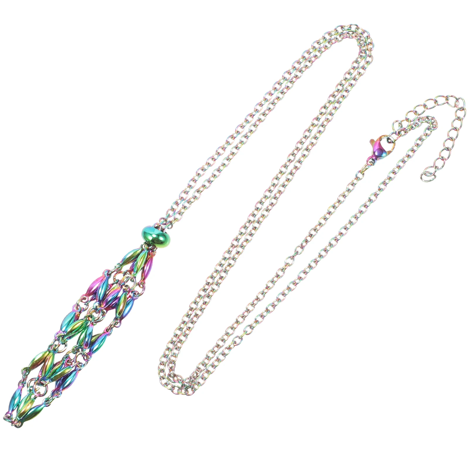 Color Block Design Necklace Cage Pendants Colorful Stone Holder Adjustable Stainless Steel
Color Block Design Necklace Cage Pendants Colorful Stone Holder Adjustable Stainless Steel